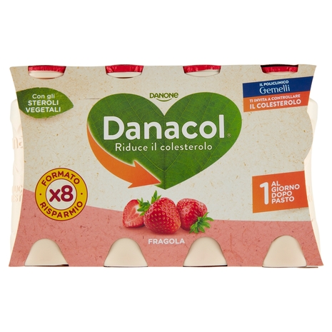 Danacol Fragola 8 x 100 g